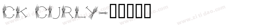 CK Curly字体转换
